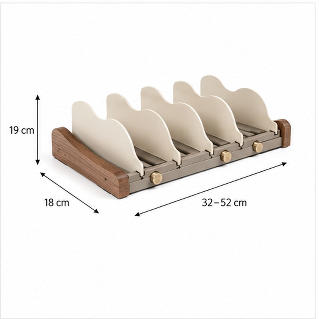 AssietteWave – Support extensible pour assiettes et couvercles