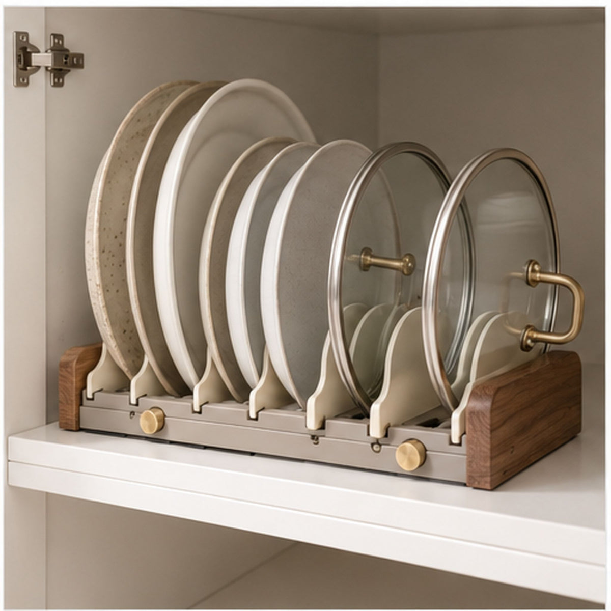 AssietteWave – Support extensible pour assiettes et couvercles