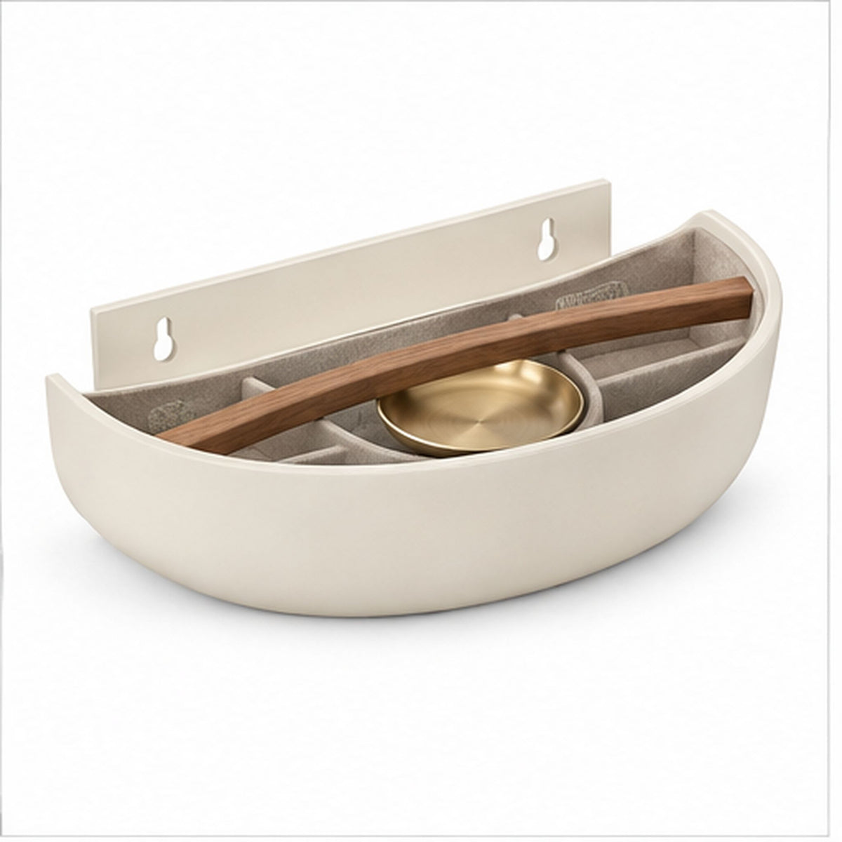 CléArc Entrée – Vide-poche multifonction avec support à clés