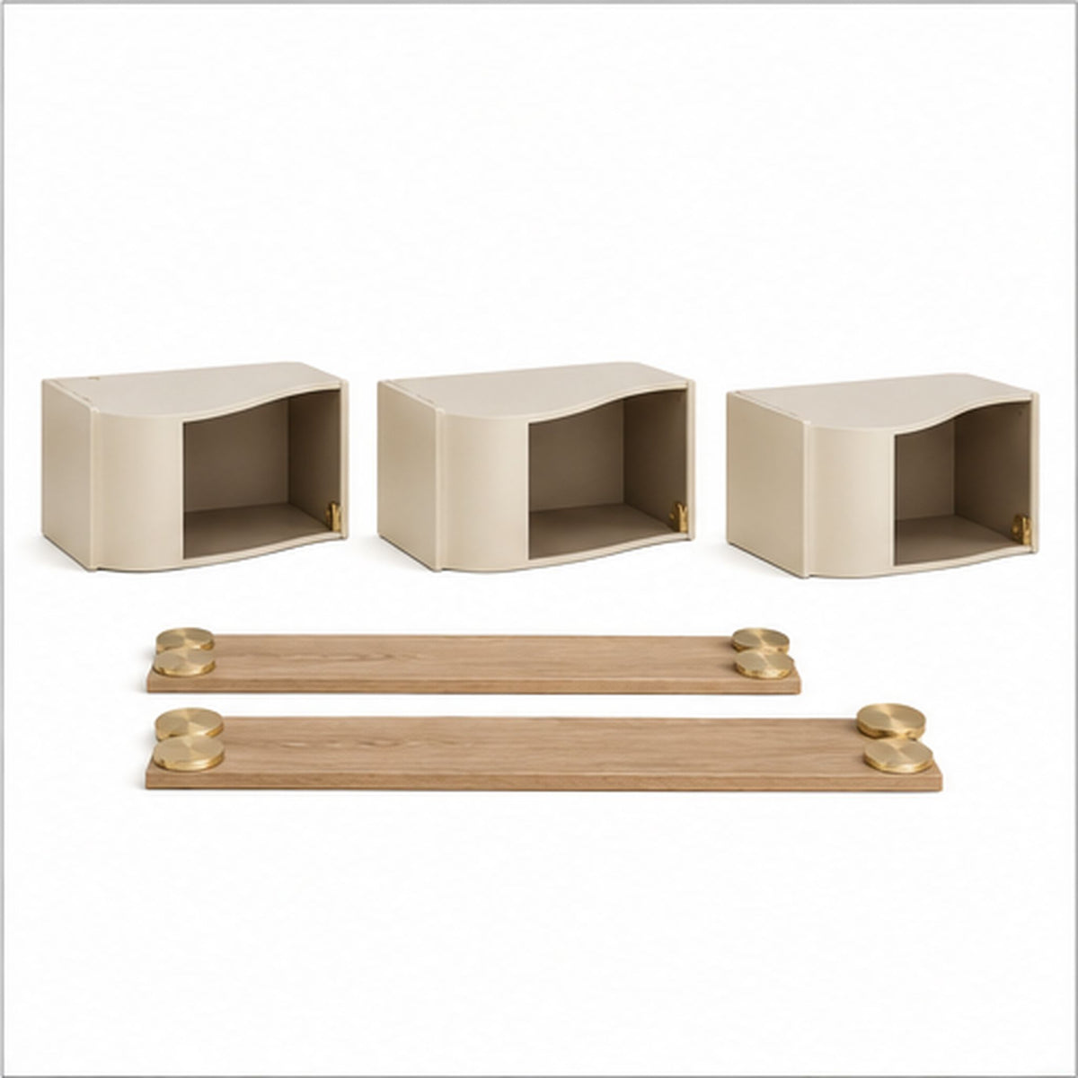 ConsoleWave – Meuble de rangement modulaire à trois éléments