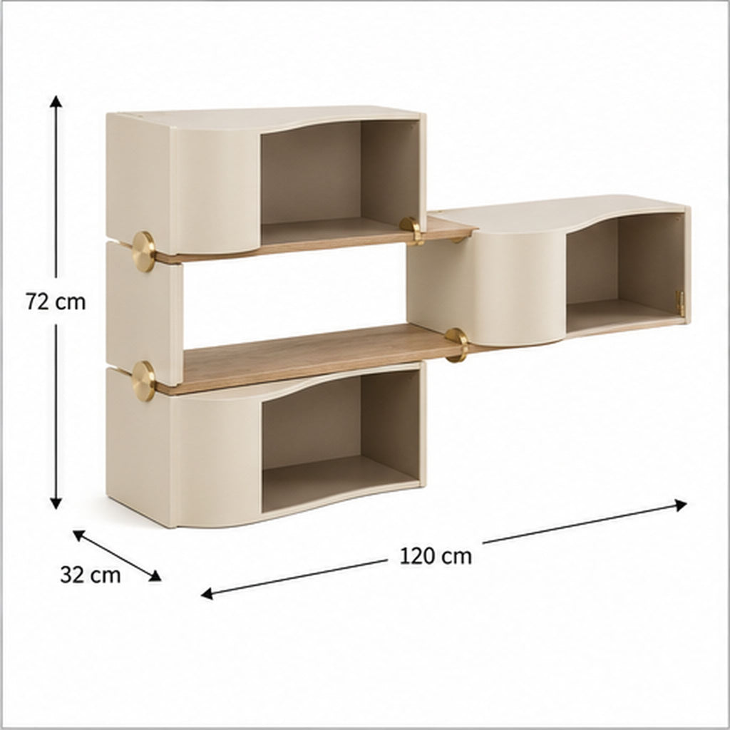 ConsoleWave – Meuble de rangement modulaire à trois éléments