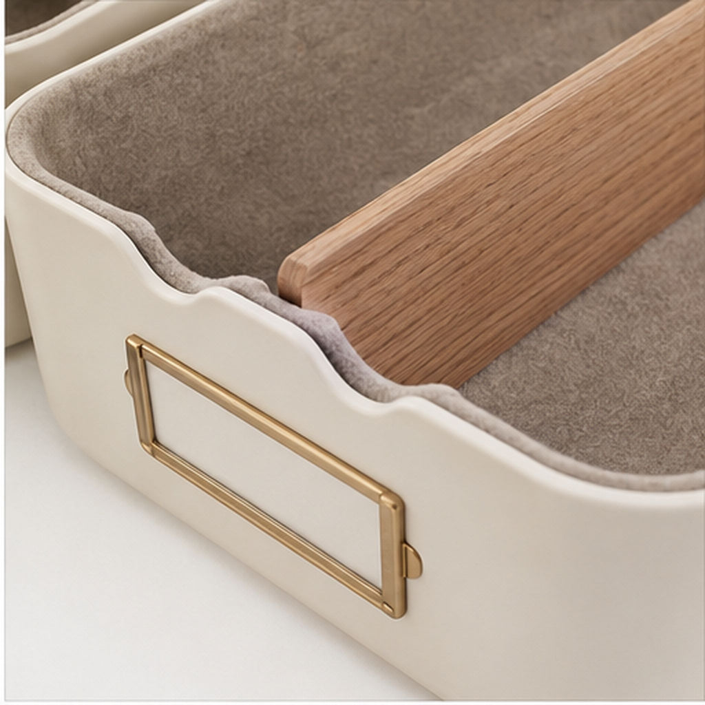 VeloursGrid Duo – Ensemble modulable de huit organiseurs de tiroir